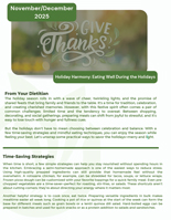 Nov/Dec 2025 Newsletter